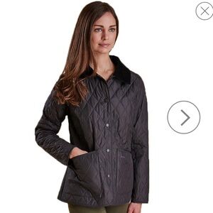 Barbour Winter Tartan Montrose Quilted Jacket in Ash Grey